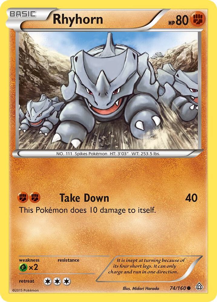 Rhyhorn [XY - Primal Clash] 74/160