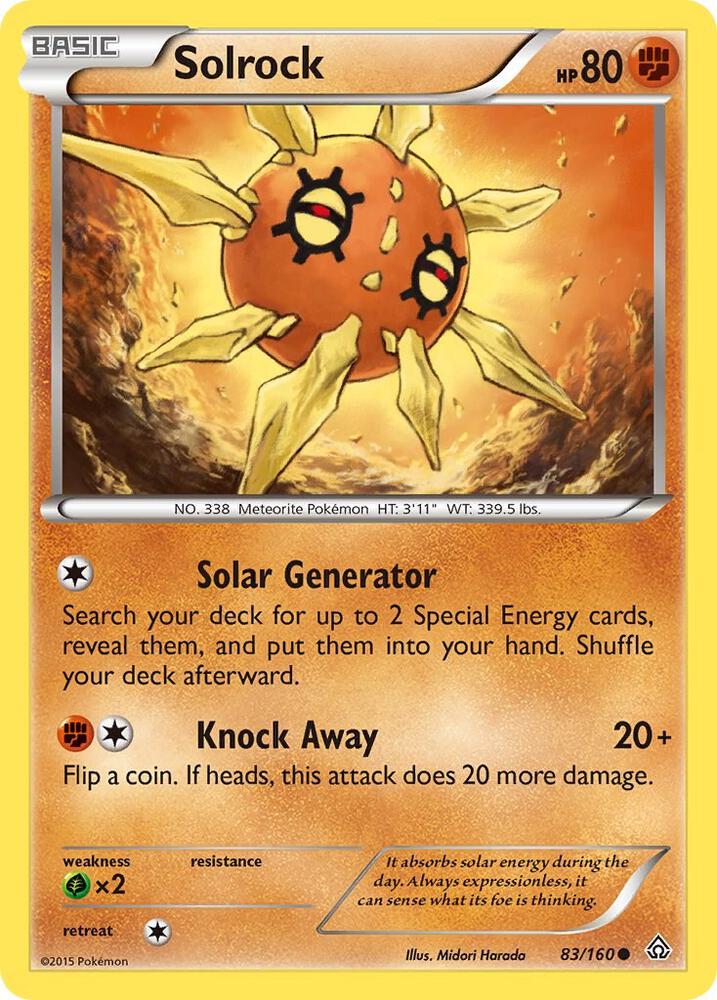 Solrock [XY - Primal Clash] 83/160