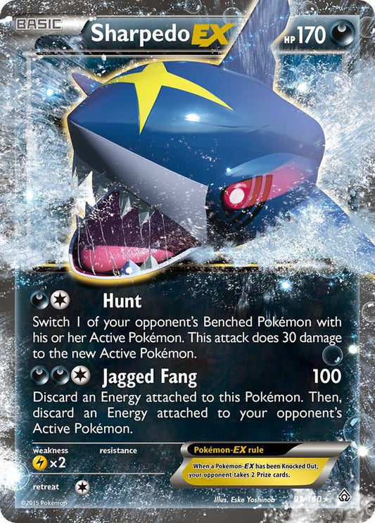 Sharpedo EX [XY - Primal Clash] 91/160