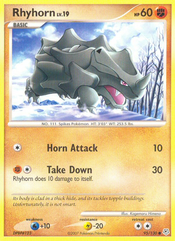 Rhyhorn - 95/130 Diamond & Pearl