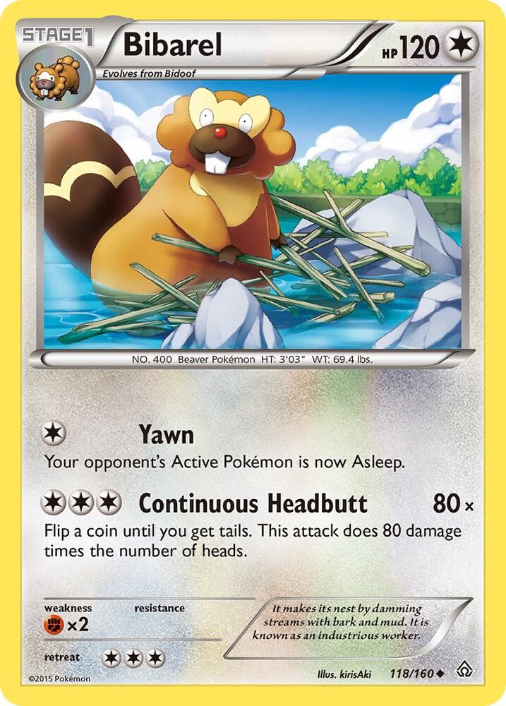 Bibarel [XY - Primal Clash] 118/160