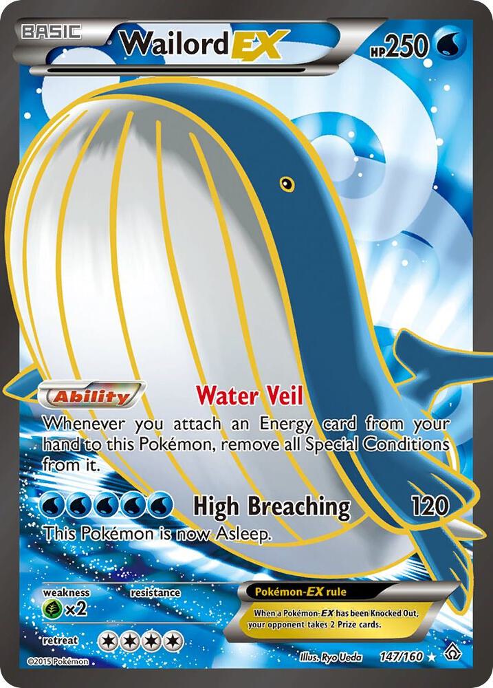 Wailord EX (147 Full Art) [XY - Primal Clash] 147/160
