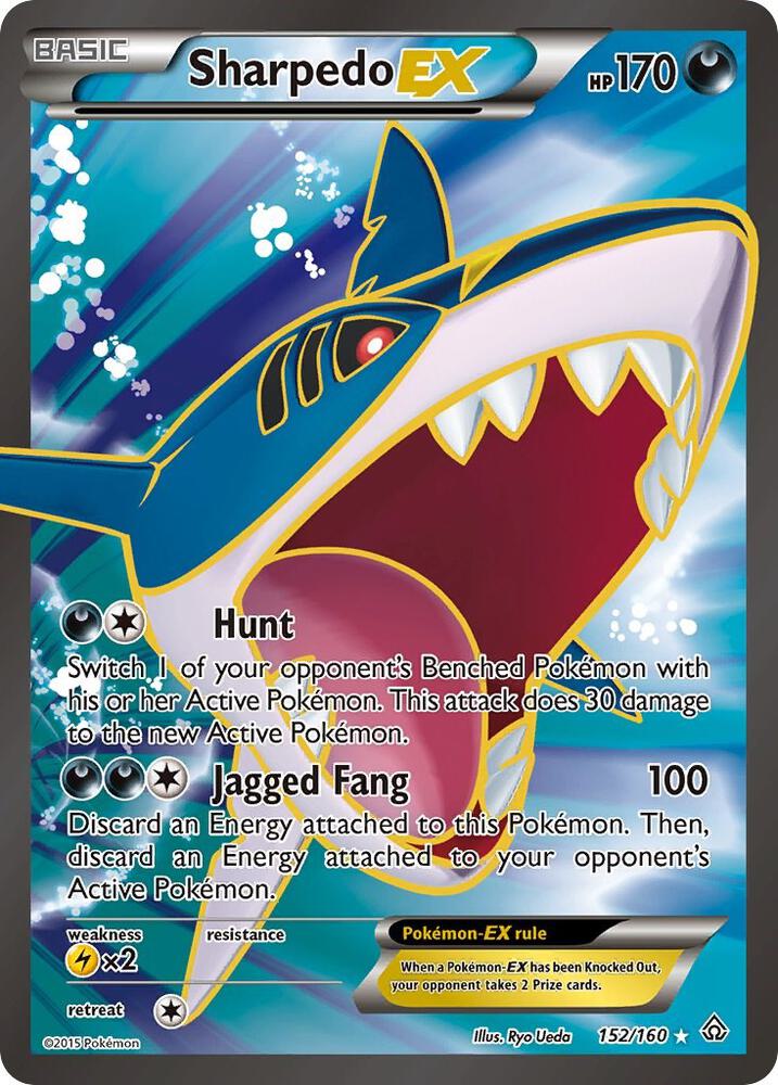 Sharpedo EX (152 Full Art) [XY - Primal Clash] 152/160