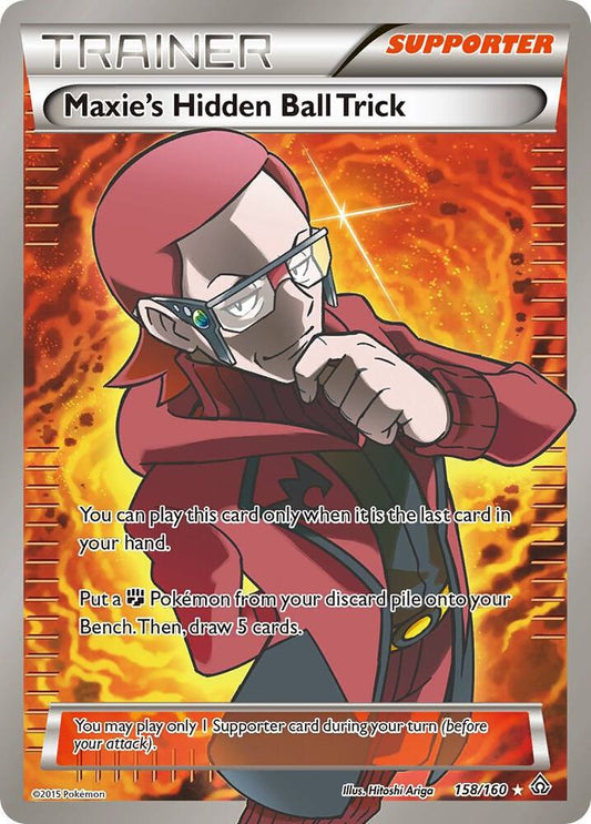Maxie's Hidden Ball Trick (158 Full Art) [XY - Primal Clash] 158/160