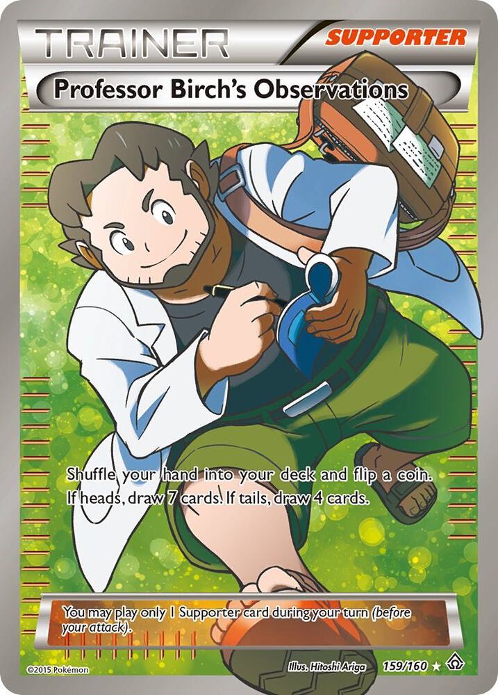 Professor Birch's Observations (159 Full Art) [XY - Primal Clash] 159/160