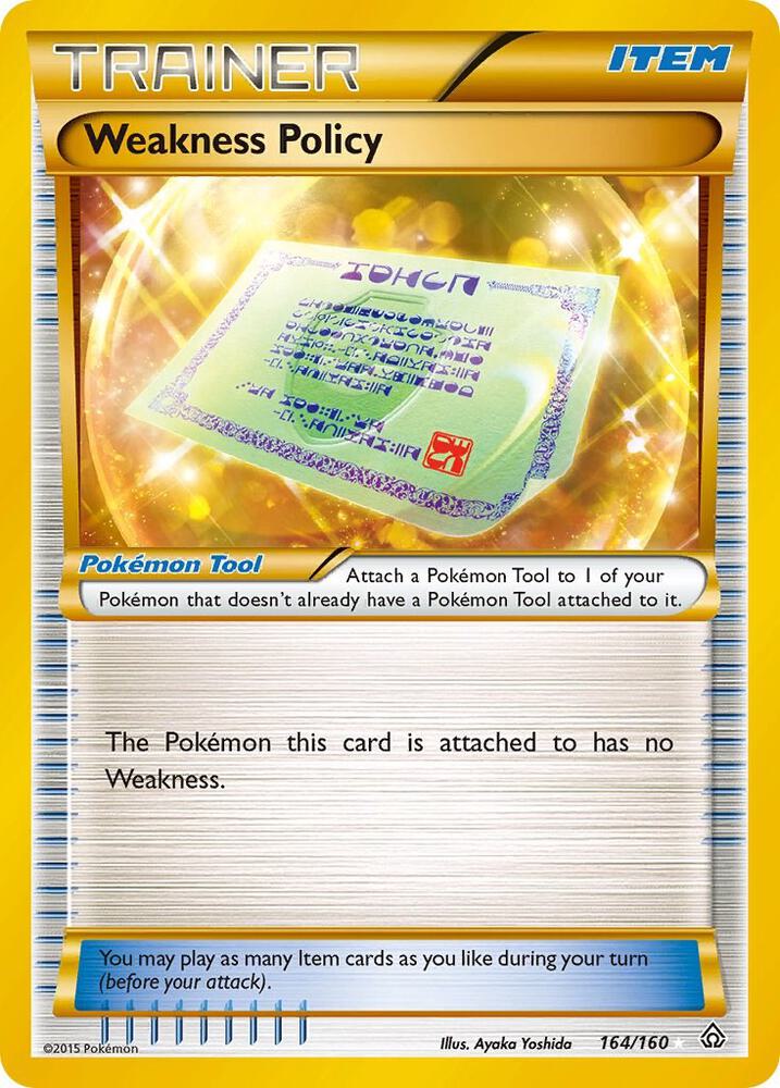 Weakness Policy (164 Secret Rare) [XY - Primal Clash] 164/160