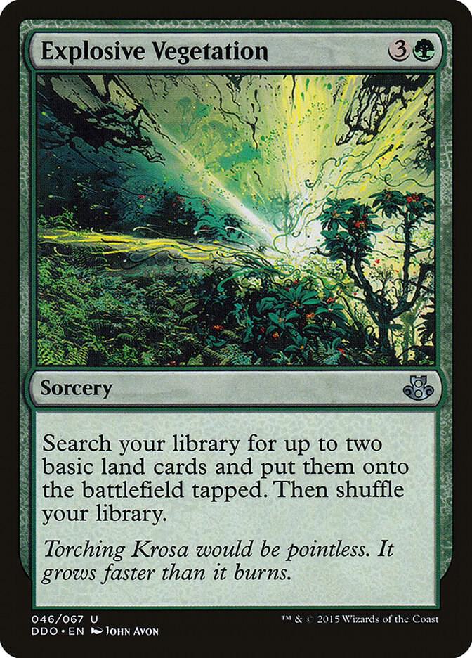Explosive Vegetation [Duel Decks: Elspeth vs. Kiora] 46