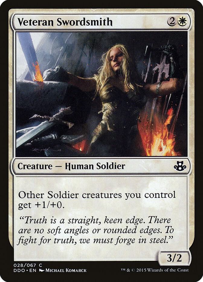 Veteran Swordsmith [Duel Decks: Elspeth vs. Kiora] 28