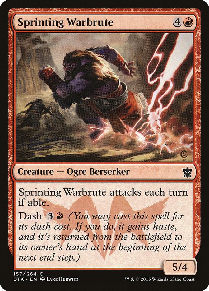 Sprinting Warbrute [Dragons of Tarkir] 157