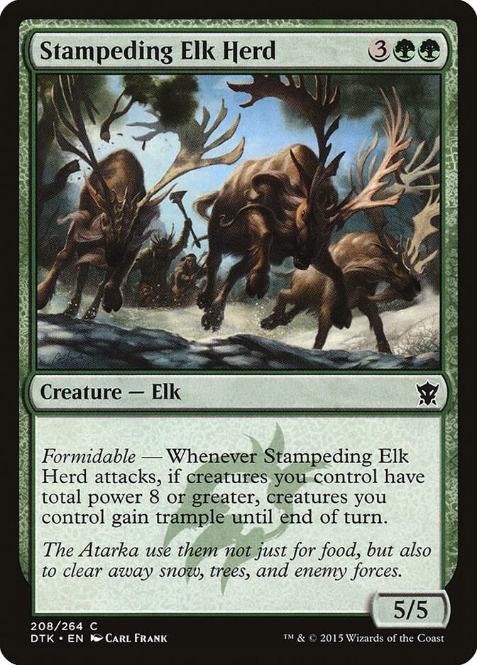 Stampeding Elk Herd [Dragons of Tarkir] 208