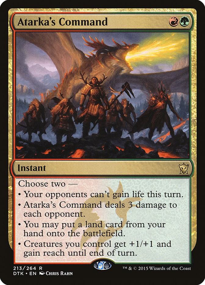 Atarka's Command [Dragons of Tarkir] 213