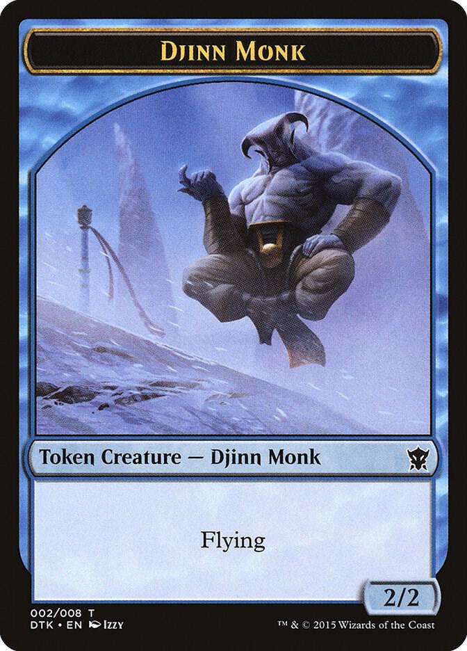 Djinn Monk Token [Dragons of Tarkir] 2
