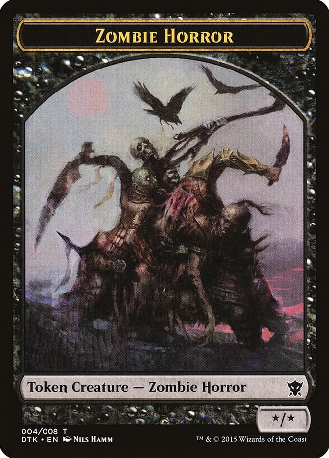 Zombie Horror Token [Dragons of Tarkir] 4