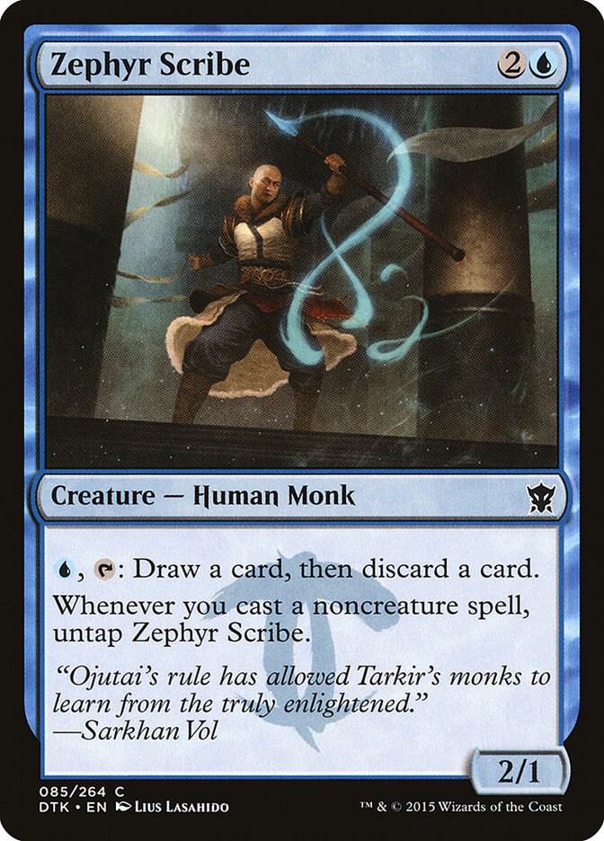 Zephyr Scribe [Dragons of Tarkir] 85
