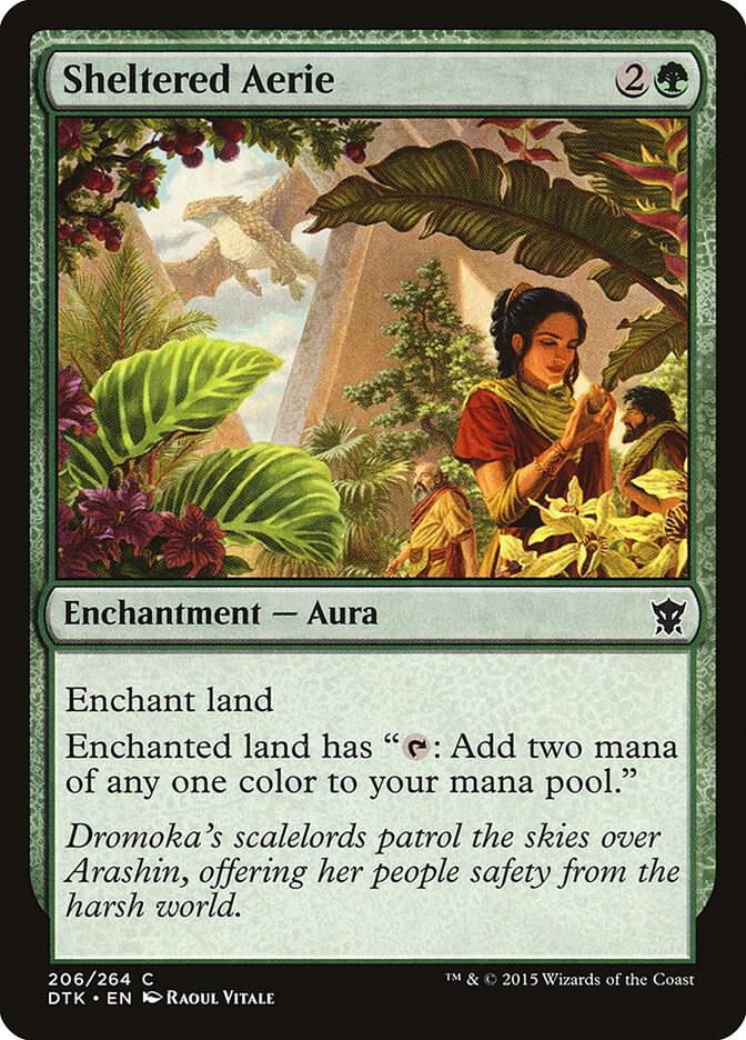 Sheltered Aerie [Dragons of Tarkir] 206
