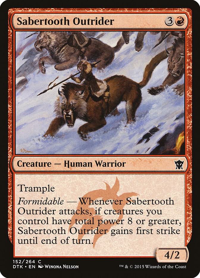 Sabertooth Outrider [Dragons of Tarkir] 152