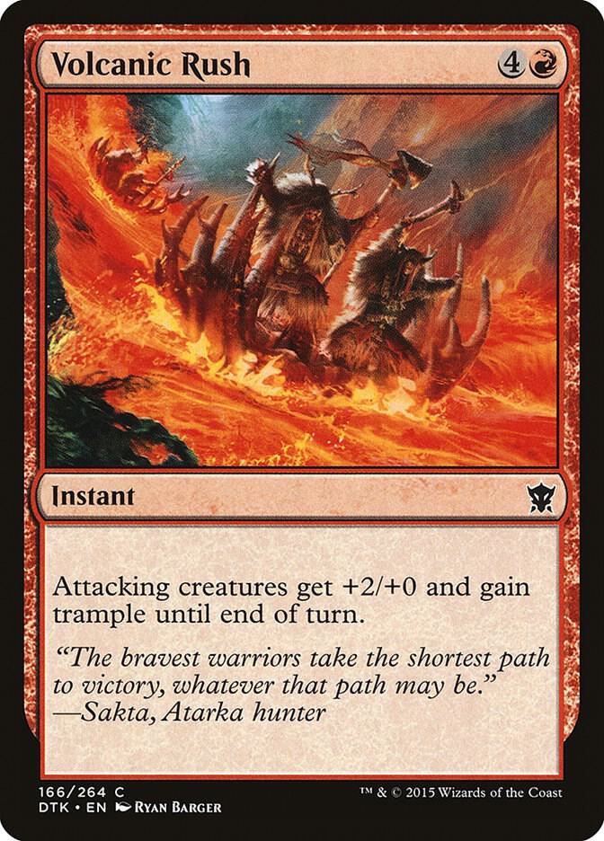 Volcanic Rush [Dragons of Tarkir] 166