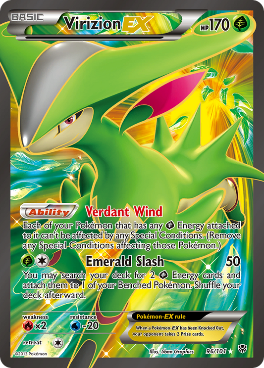 Virizion-EX - 96/101 Plasma Blast