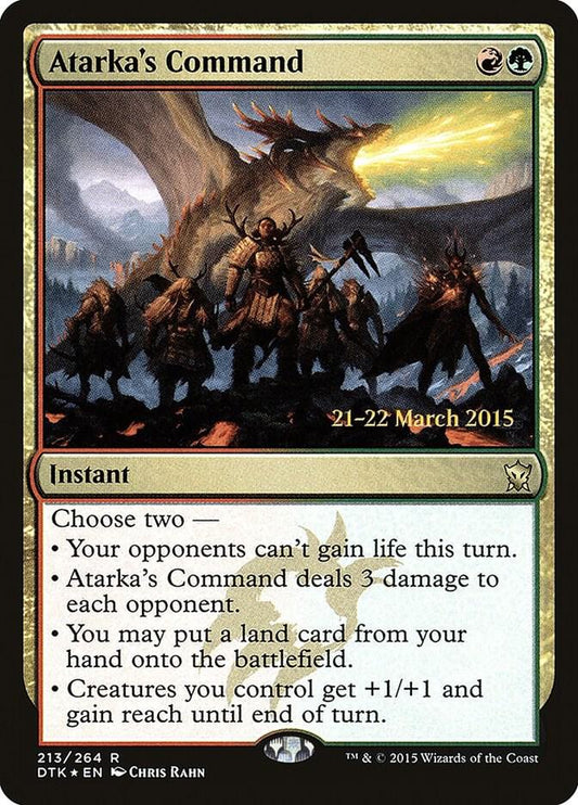 Atarka's Command [Prerelease Cards] 213