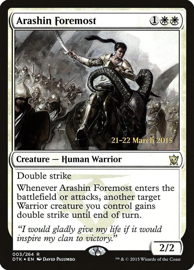 Arashin Foremost [Prerelease Cards] 3