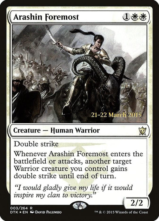 Arashin Foremost [Prerelease Cards] 3