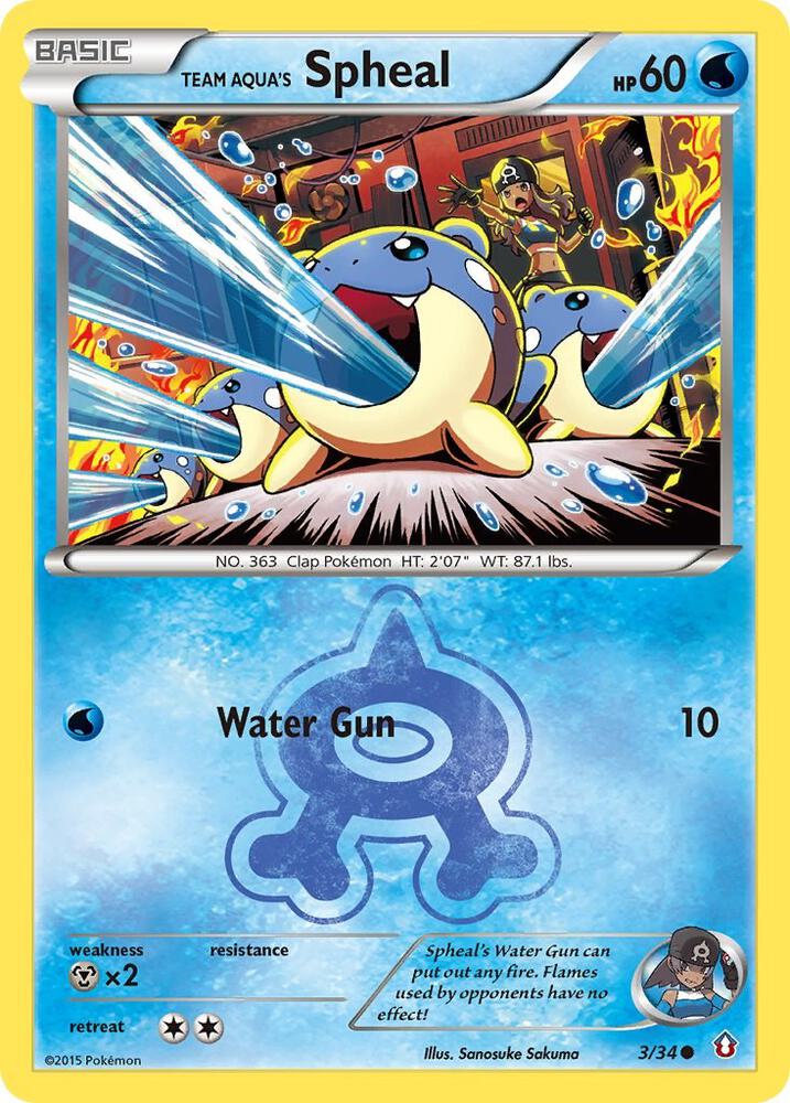 Team Aqua's Spheal [Double Crisis] 3/34