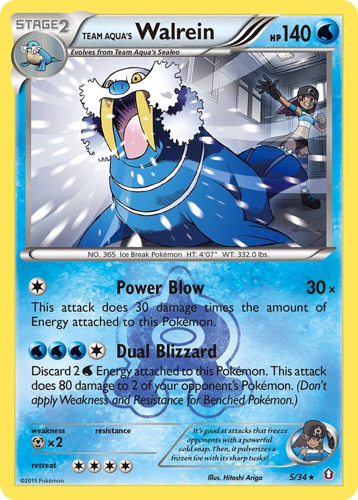 Team Aqua's Walrein [Double Crisis] 5/34