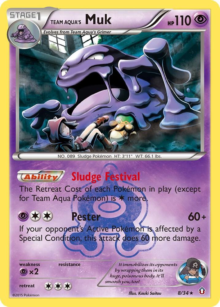 Team Aqua's Muk [Double Crisis] 8/34