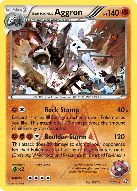 Team Magma's Aggron [Double Crisis] 14/34