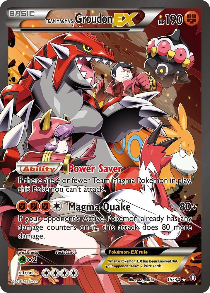 Team Magma's Groudon EX [Double Crisis] 15/34