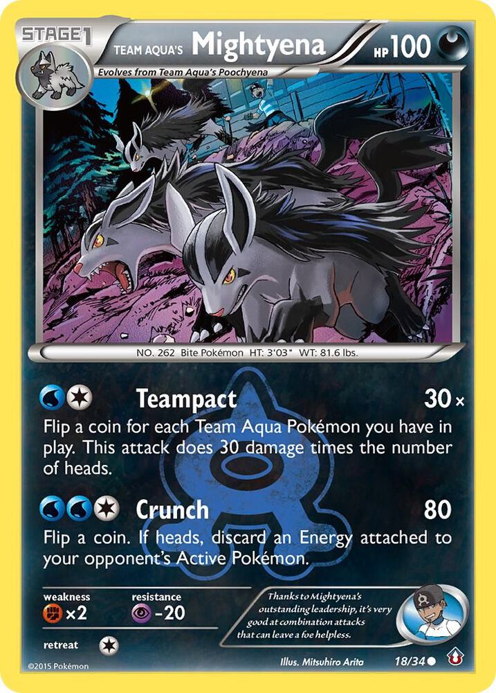 Team Aqua's Mightyena [Double Crisis] 18/34