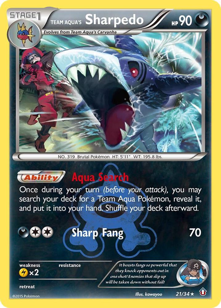 Team Aqua's Sharpedo [Double Crisis] 21/34