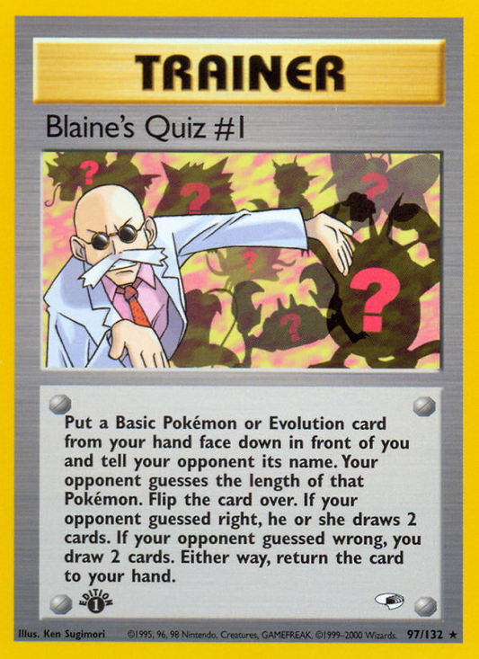 Blaine's Quiz #1 - 97/132 Gym Heroes