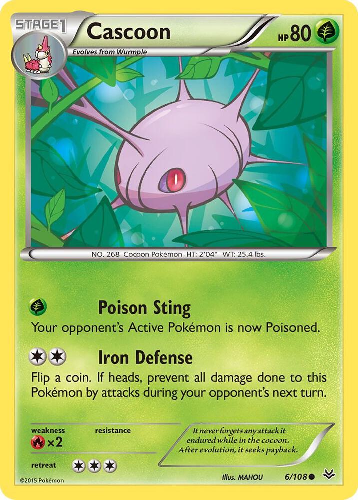 Cascoon [XY - Roaring Skies] 6/108
