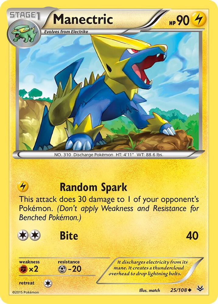Manectric [XY - Roaring Skies] 25/108