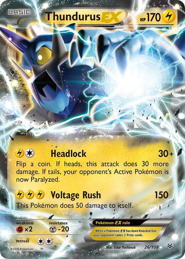 Thundurus EX [XY - Roaring Skies] 26/108