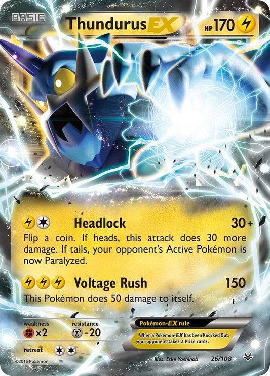 Thundurus EX [XY - Roaring Skies] 26/108