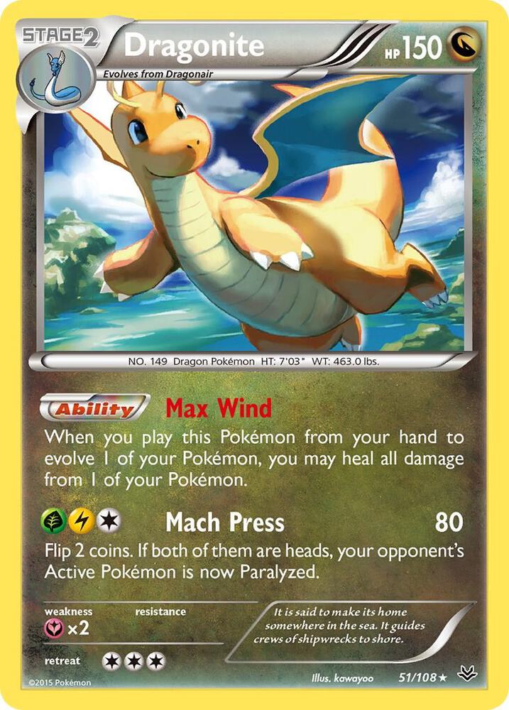 Dragonite (51) [XY - Roaring Skies] 51/108