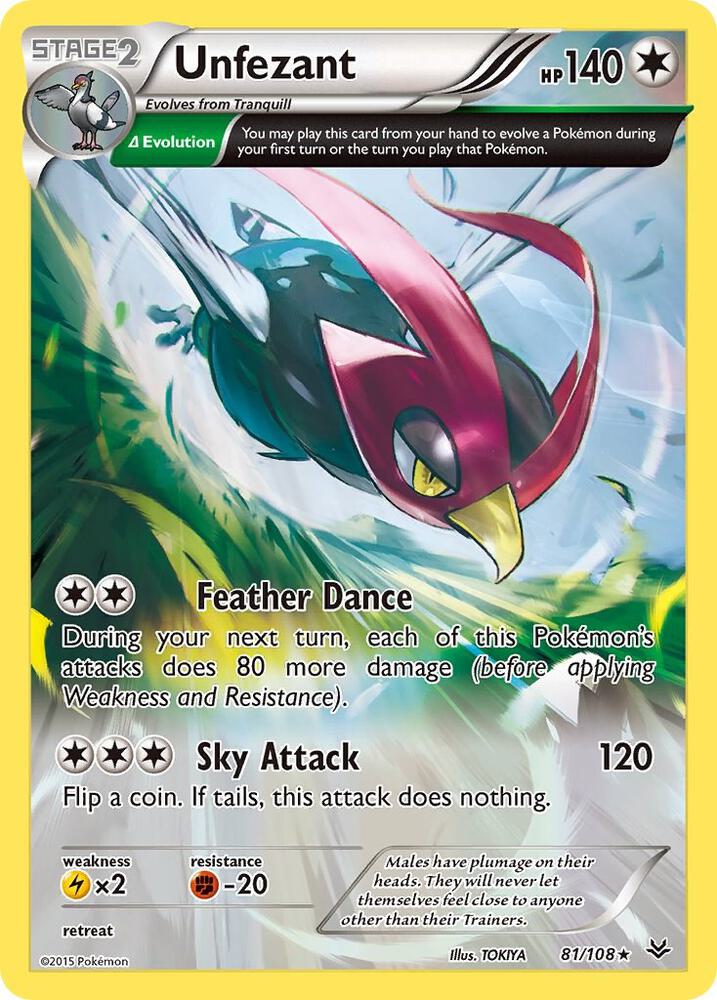 Unfezant (81 Delta) [XY - Roaring Skies] 81/108