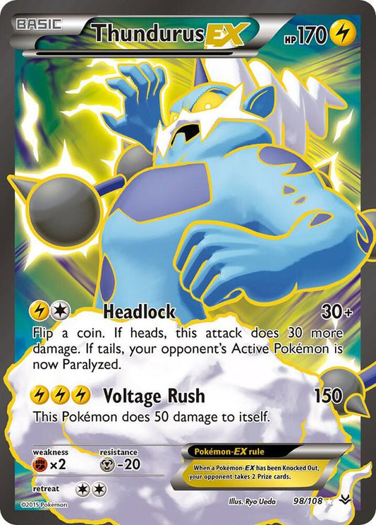 Thundurus EX (98 Full Art) [XY - Roaring Skies] 98/108