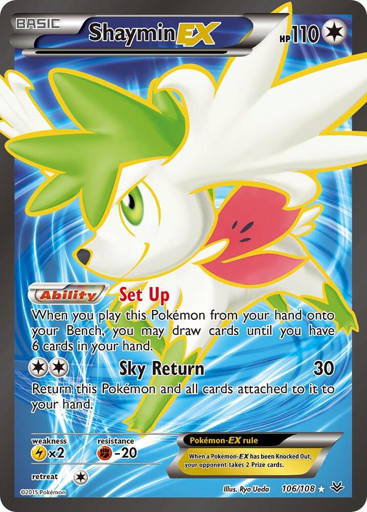 Shaymin EX (106 Full Art) [XY - Roaring Skies] 106/108