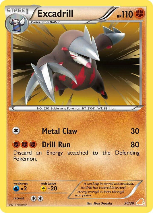 Excadrill (#30 Holo) [BW Trainer Kit: Excadrill & Zoroark] 30/30