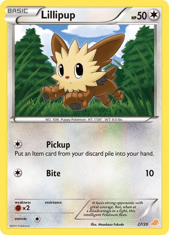 Lillipup (#27) [BW Trainer Kit: Excadrill & Zoroark] 27/30