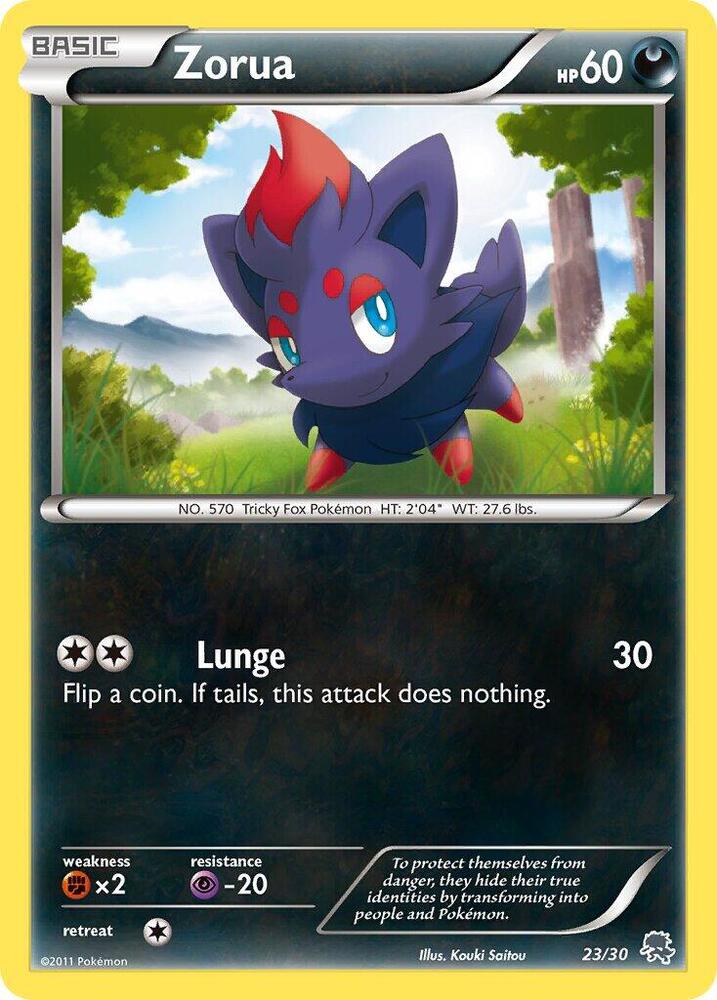 Zorua (#23) [BW Trainer Kit: Excadrill & Zoroark] 23/30