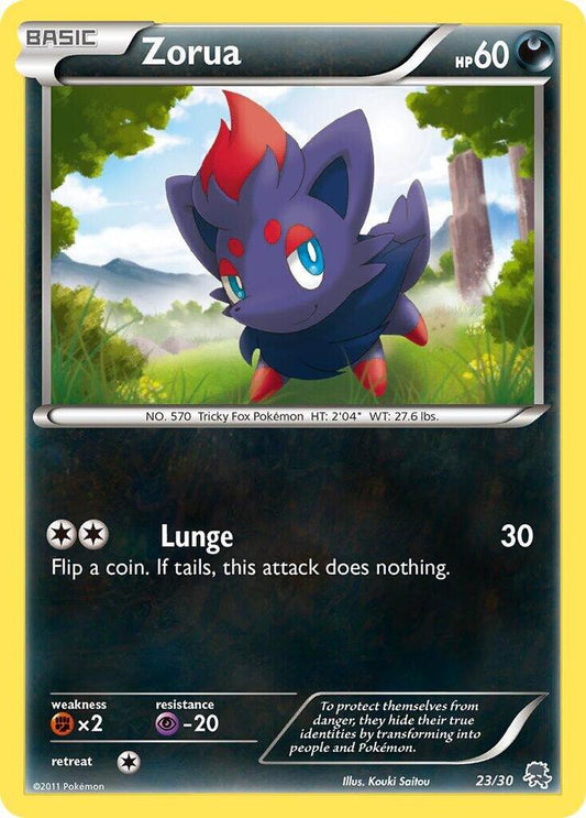 Zorua (#23) [BW Trainer Kit: Excadrill & Zoroark] 23/30
