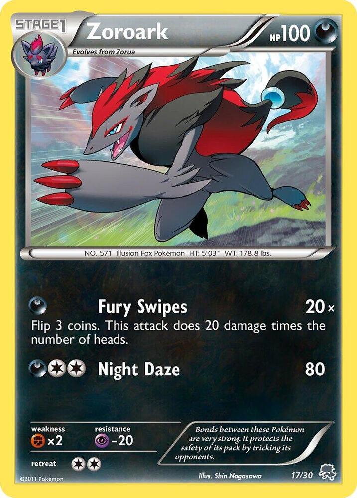 Zoroark (#17 Non-Holo) [BW Trainer Kit: Excadrill & Zoroark] 17/30