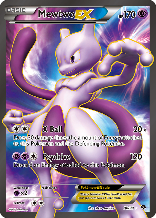 Mewtwo-EX - 98/99 Next Destinies