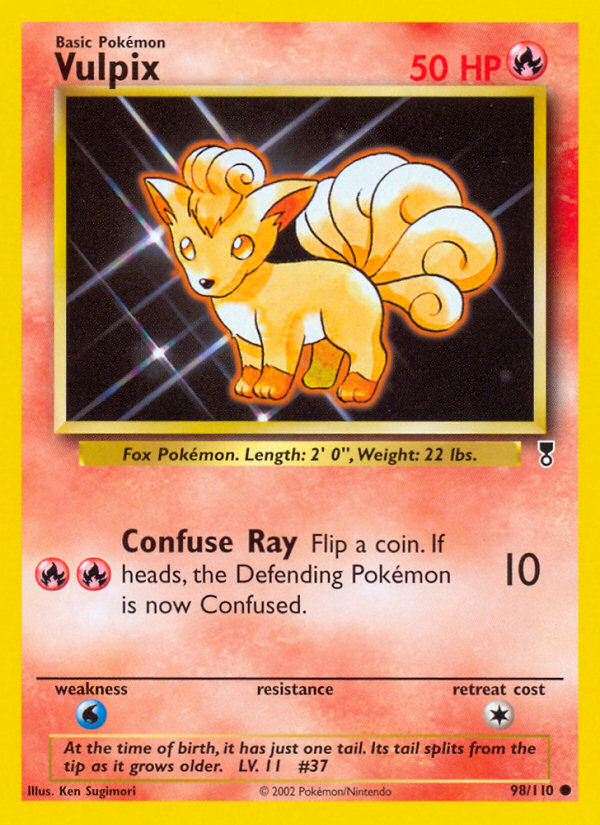 Vulpix - 98/110 Legendary Collection