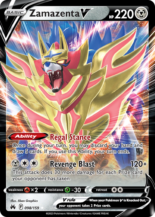 Zamazenta V - 98/159 Crown Zenith