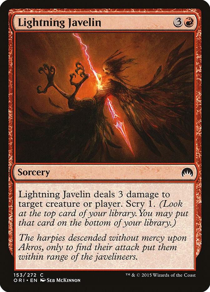 Lightning Javelin [Magic Origins] 153